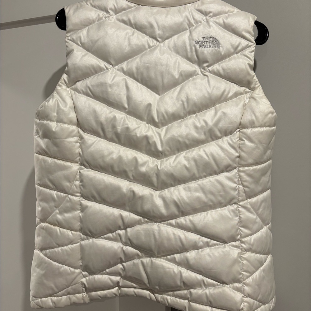 The North Face White Quilted Vest